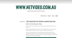 Desktop Screenshot of netvideo.com.au